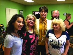 Photo courtesy: Vanessa Wiarco Senator Leyva with residents and Cal Poly Pomona students.
